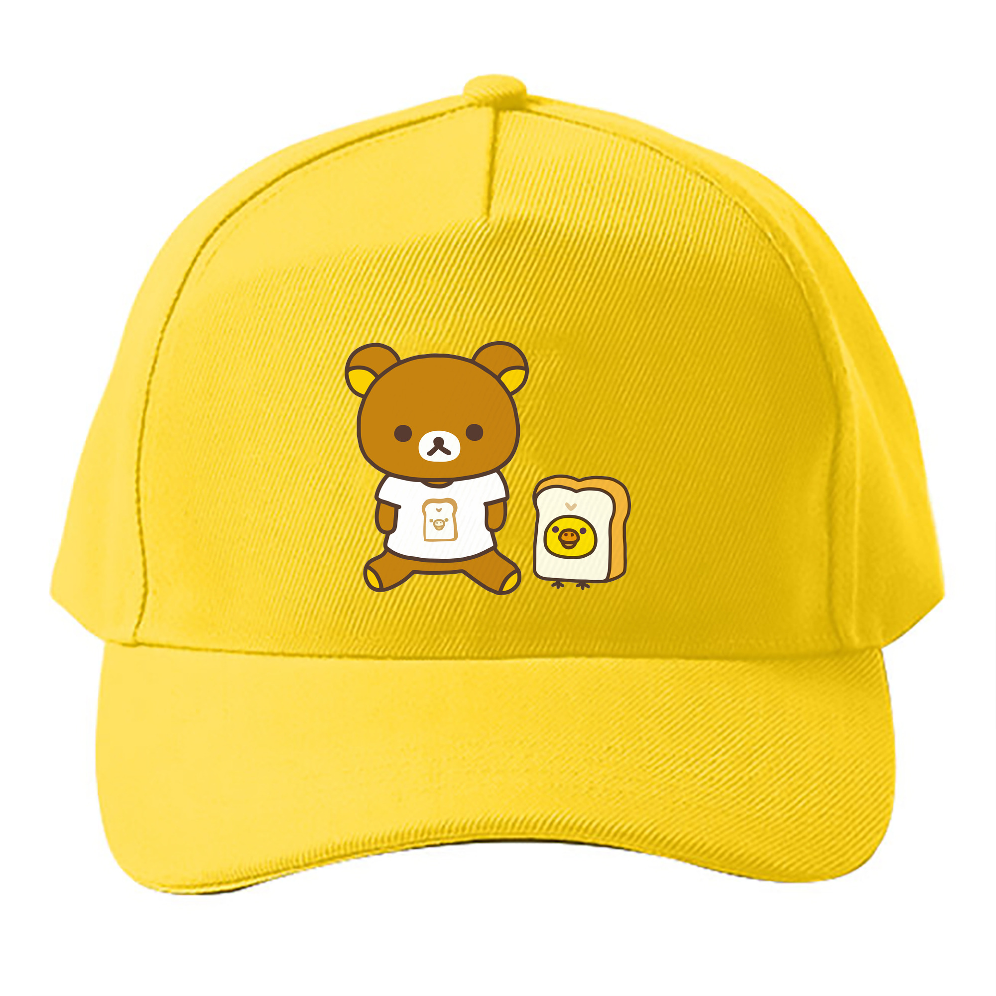 （画像用） リラックマ リラックマ キイロイトリ Rilakkuma Korilakkuma Kiiroitori ベースボールキャップ 綿100％ 男女兼用 帽子 スポーツ
